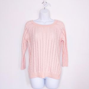 American Eagle Women's Pullover Sweater Pink Extra Small Shirt Crew Neck Top